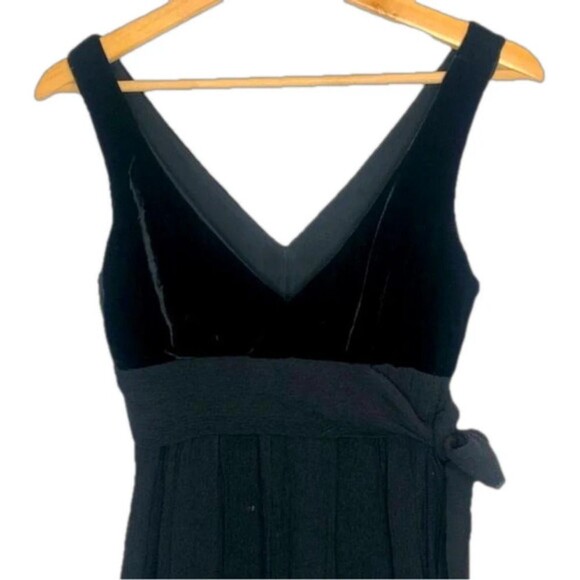 Animale black fit & flare dress size 4 LBD sequin velvet EU 36 cocktail NYE chic - Picture 2 of 3